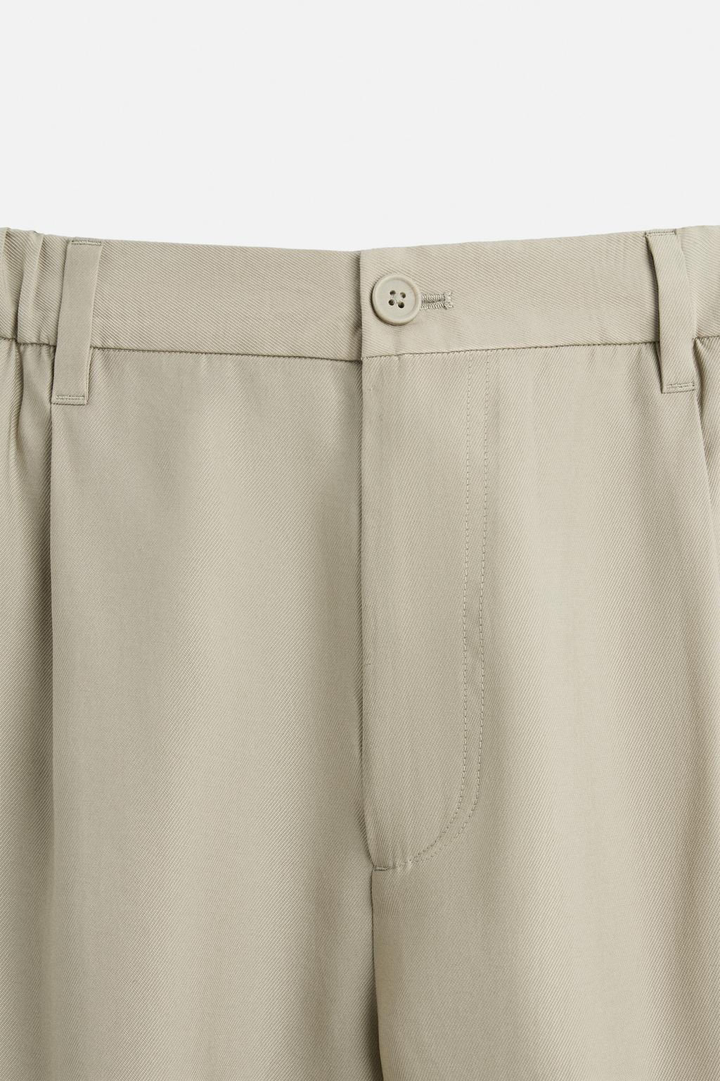 RELAXED FIT FLOWING TROUSERS - Zara фото 19