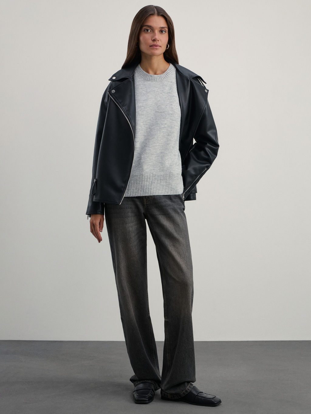 Базовый джемпер с добавлением шерсти / Zarina  фото 3