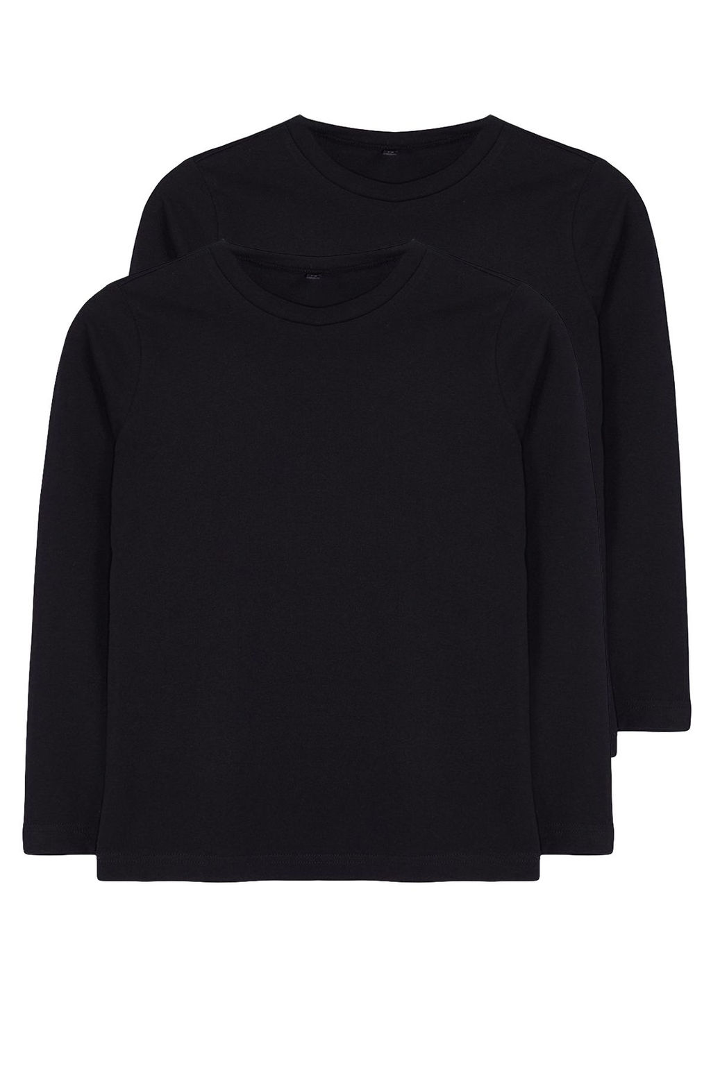 Lacivert*001 K?z Cocuk Duz Basic Bisiklet Yaka Pamuklu Orme T-Shirt TKDAW25TS00000 - Trendyolmilla фото 14