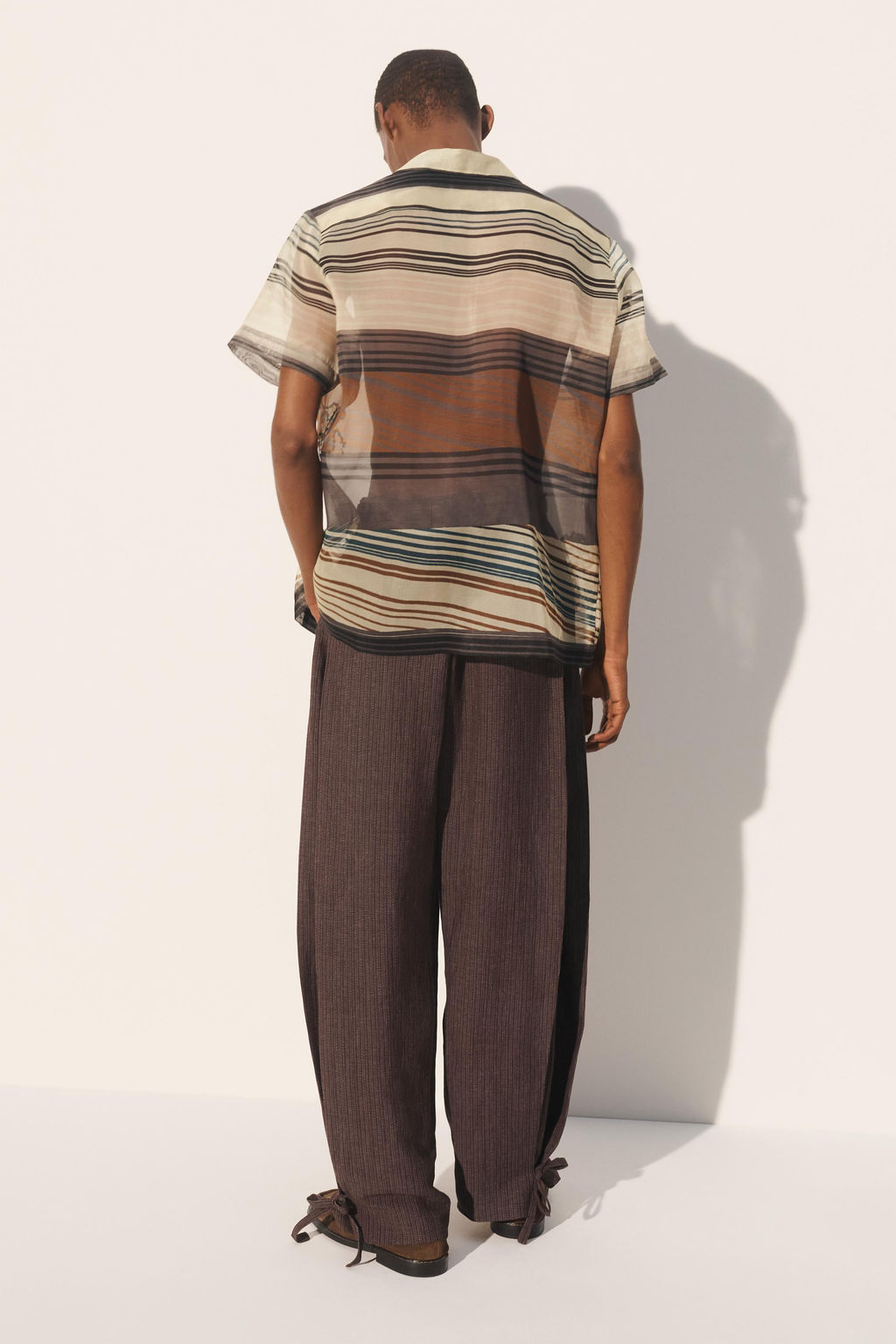 CAMISA ORGANZA 100% SEDA LENTEJUELAS / Verde / Azul - Zara фото 3