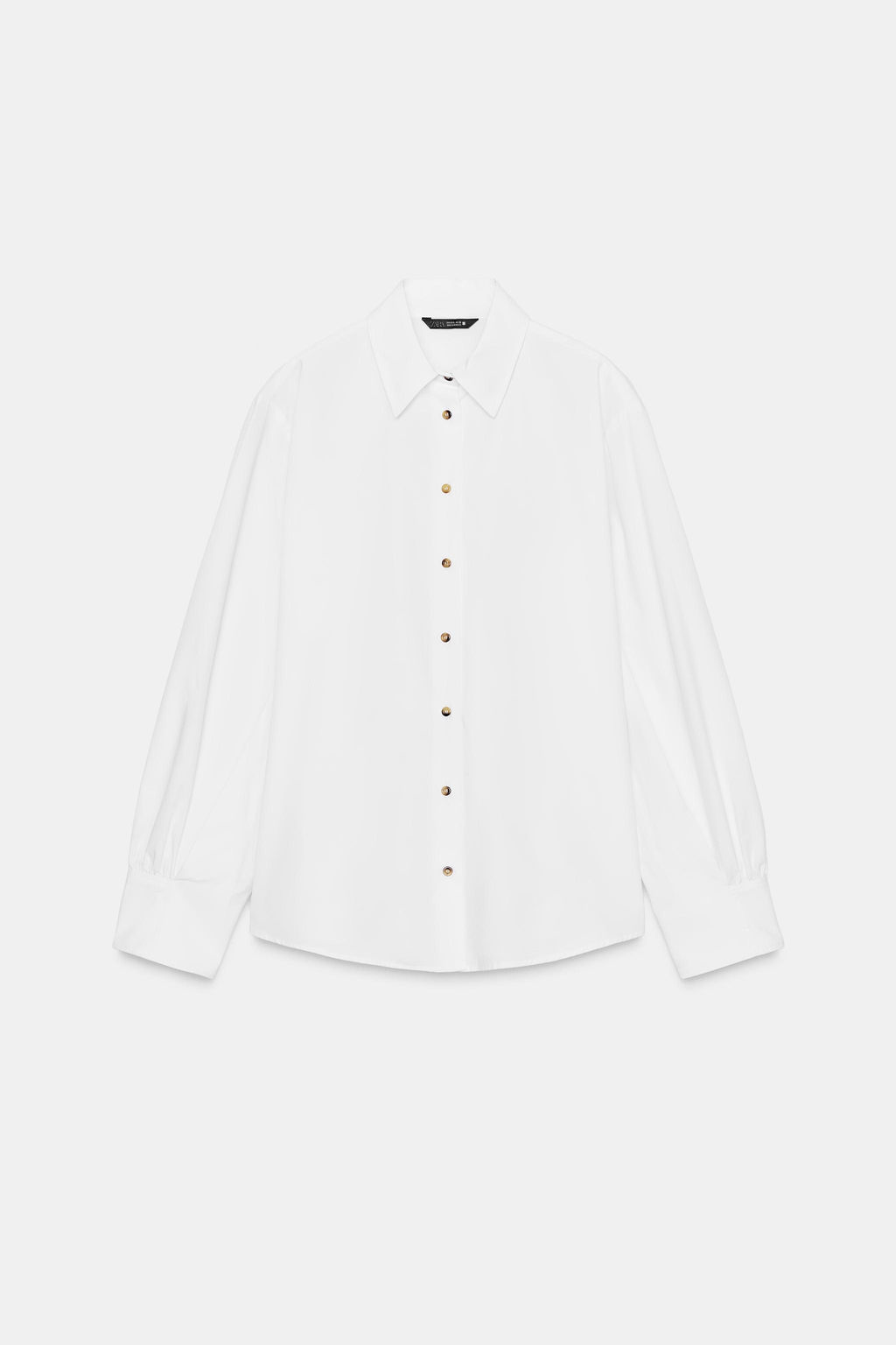 POPLIN SHIRT WITH CONTRAST BUTTONS - Zara фото 6