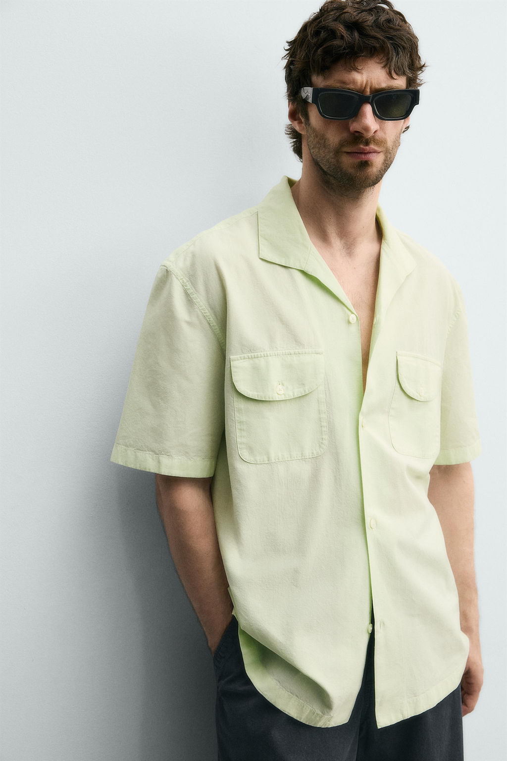 CAMISETA PUNTO CANAL? CUELLO PANADERO / Crudo - Zara фото 14