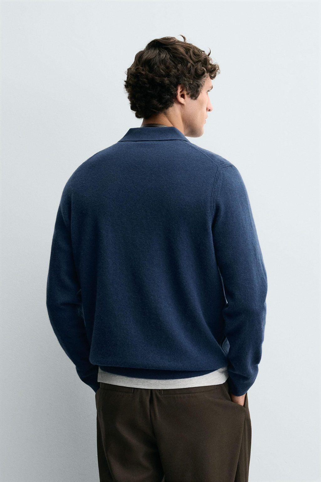 WOOL - CASHMERE KNIT POLO SHIRT - Zara фото 3