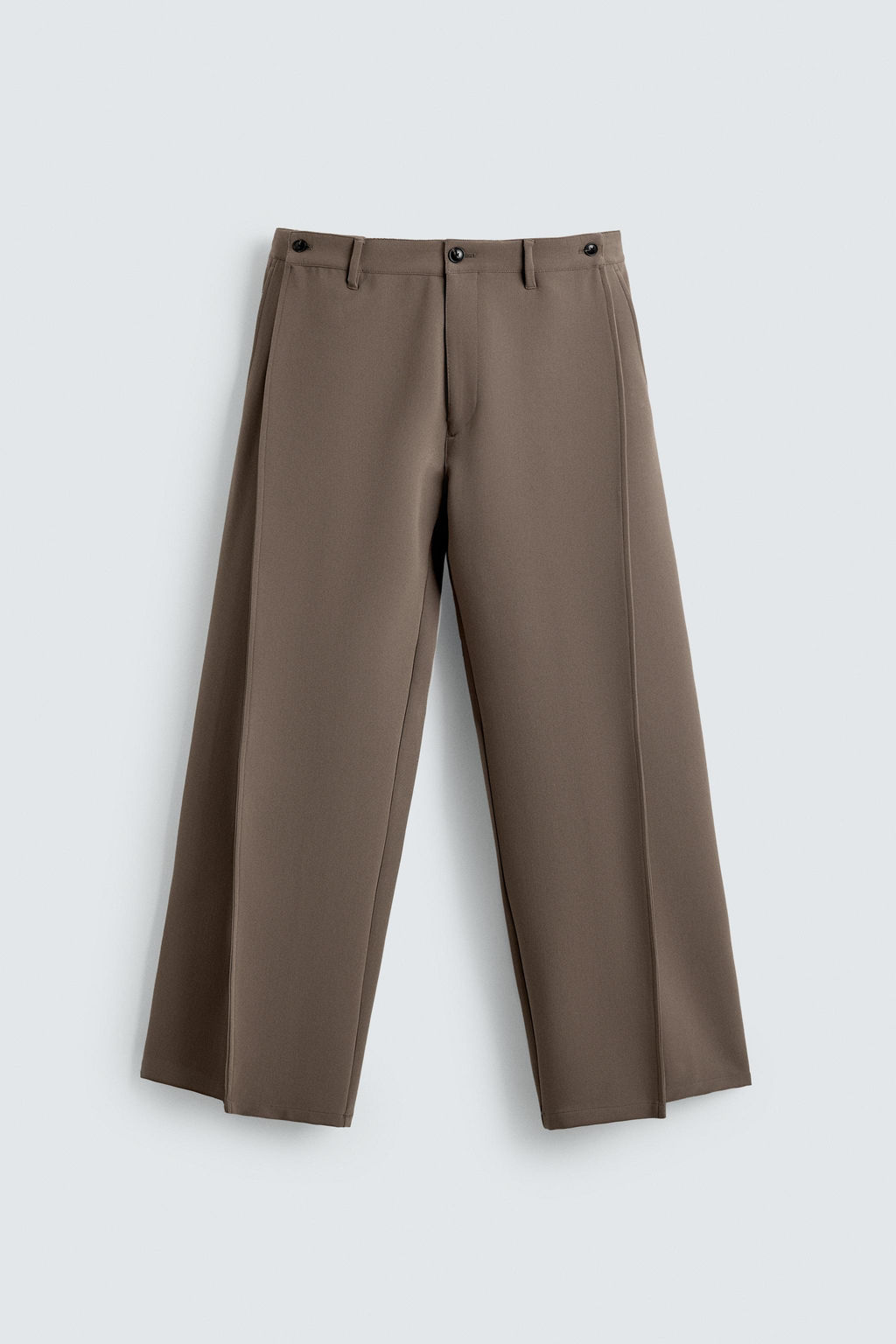 PANTAL?N RELAXED FIT PLIEGUES / Negro - Zara фото 7