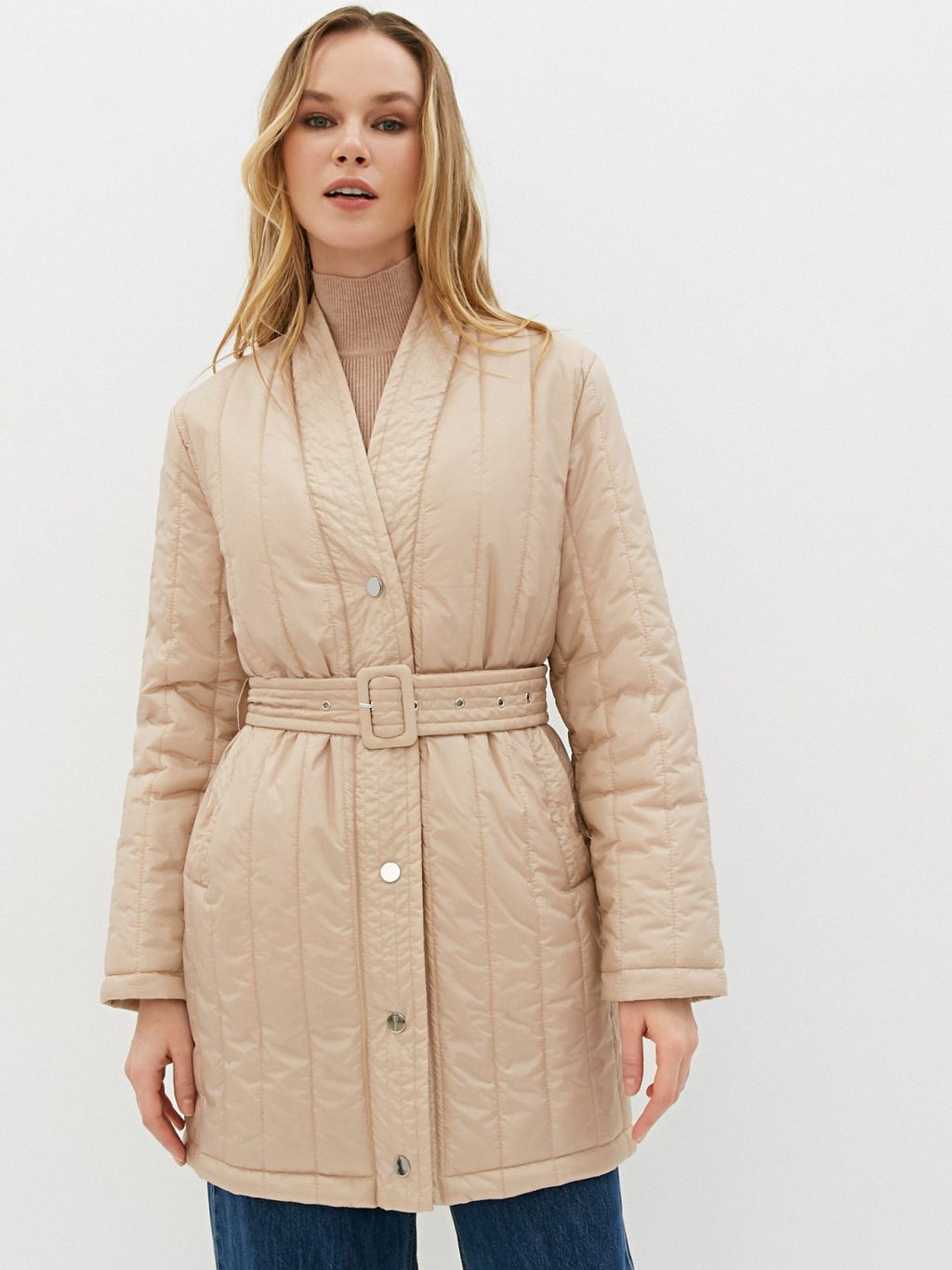 Conso/SM 220113 - light beige Утепленное Пальто