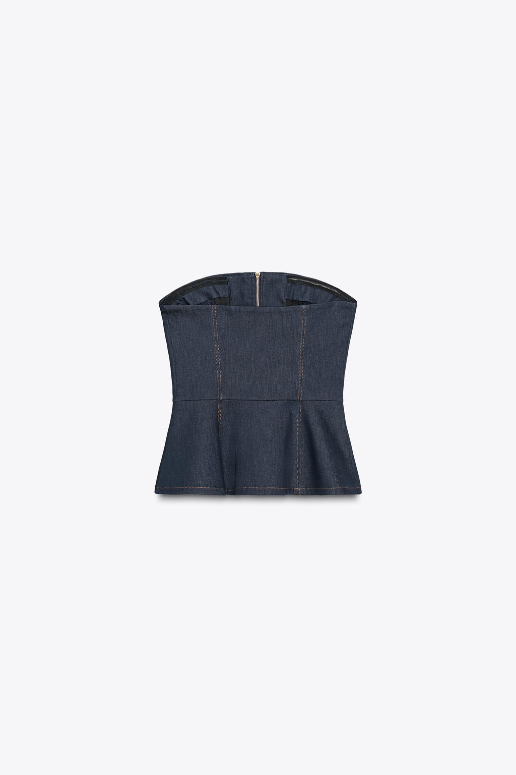 DENIM BUSTIER TOP Z1975 - Zara фото 7