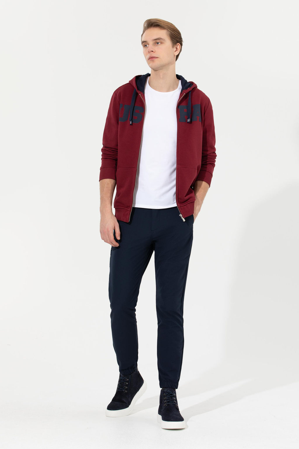 U. S. Polo Assn Мужские темно-синие брюки из плотной ткани - U.s. polo assn фото 3