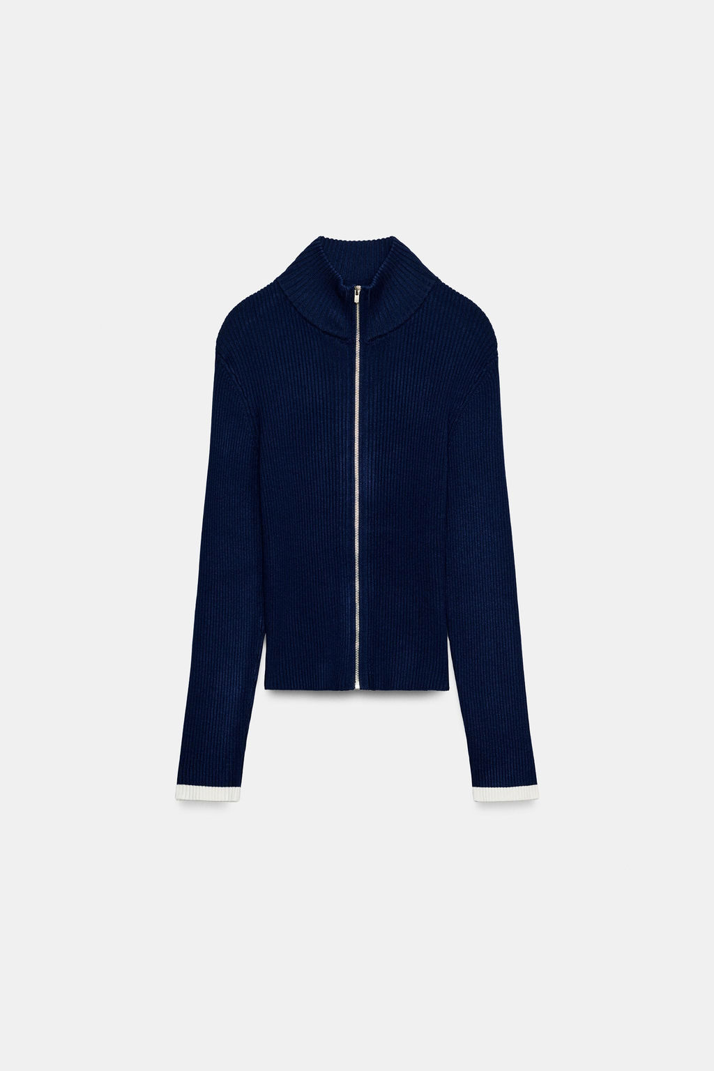CHAQUETA PUNTO RIB / Azul?n - Zara фото 6