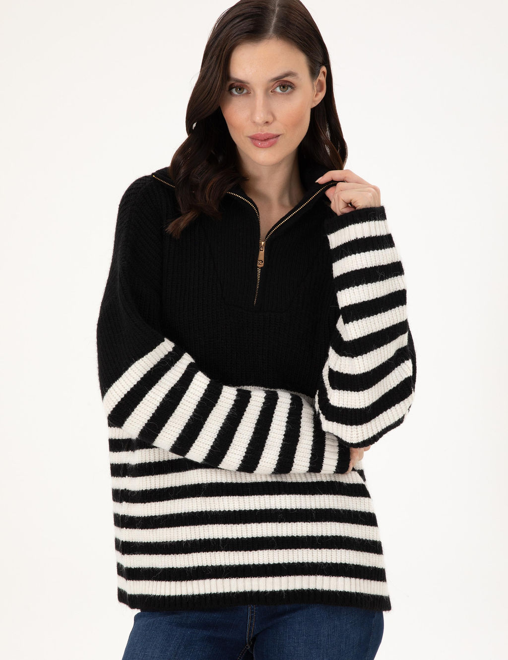 Siyah Comfort Fit Kazak - Pierre cardin фото 3