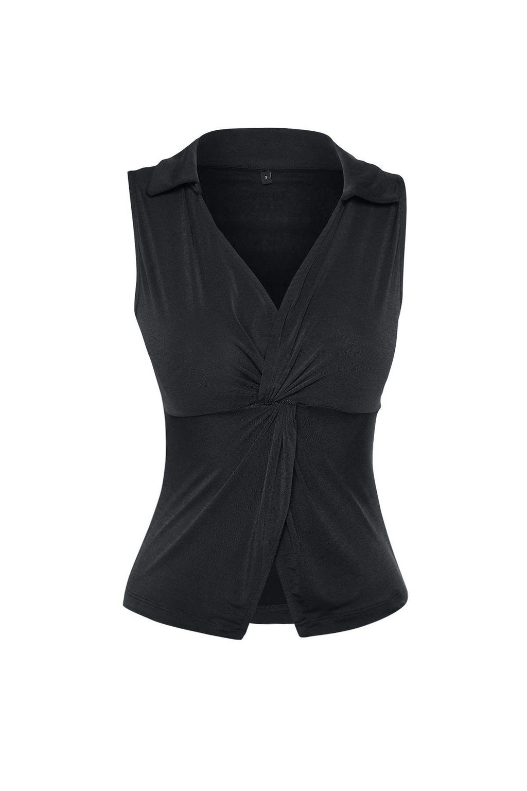 Trendyolmilla Bordo Fitted/Vucuda Oturan Polo Yaka Esnek Orme Bluz TWOSS24BZ00085 фото 6