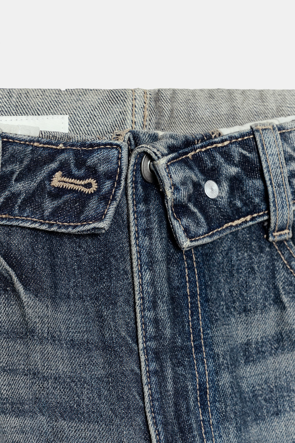 TRF FOLDED WAISTBAND MID-WAIST JEANS - Zara фото 17