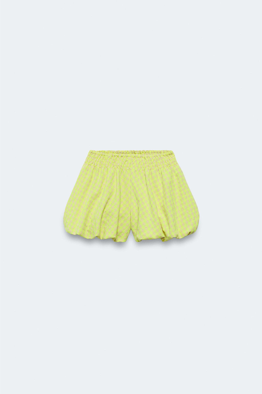 2-14 A?OS/ SHORT BOMBACHO CUADRO VICHY LIMITED EDITION / Amarillo - Zara фото 4