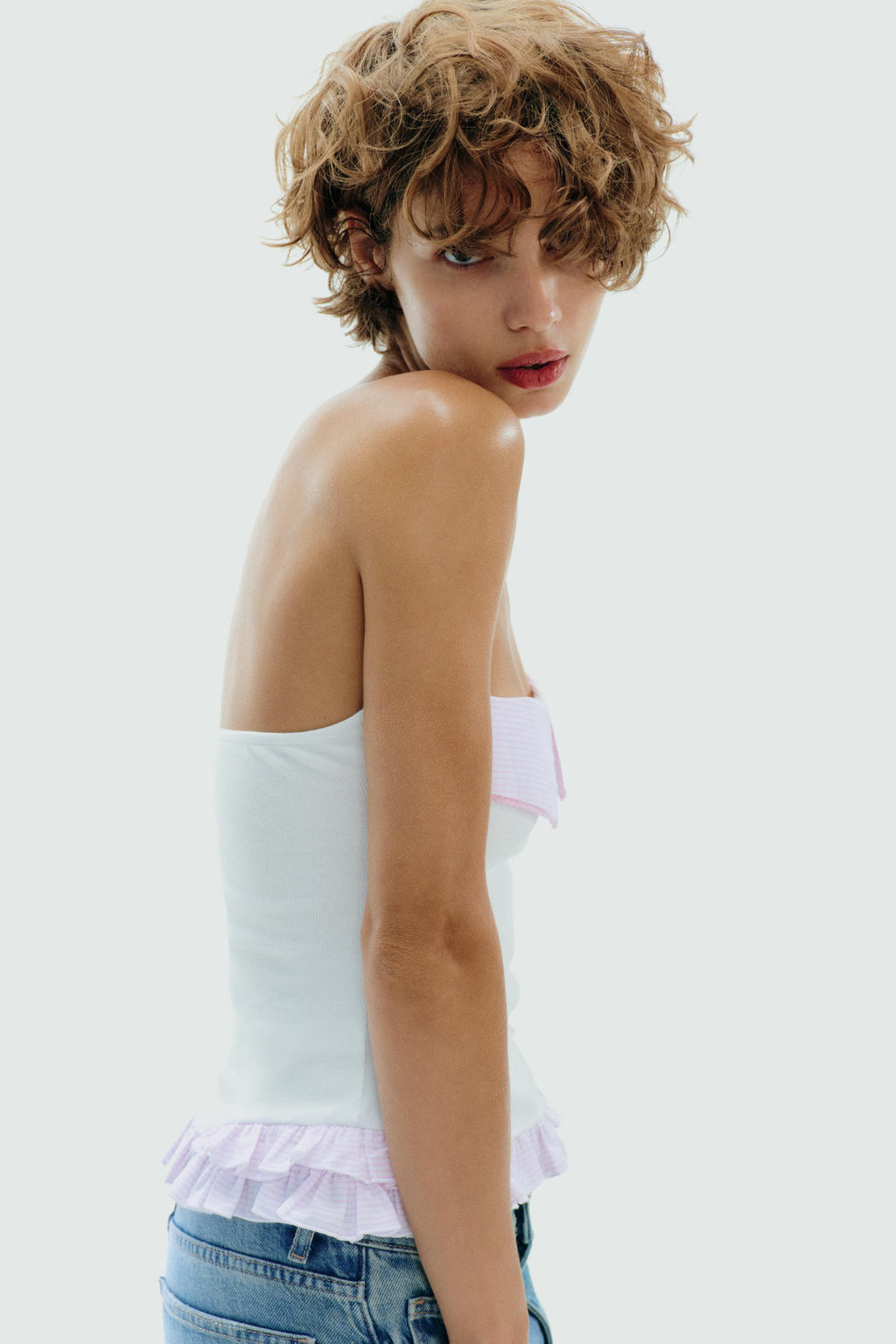 CONTRAST BANDEAU TOP - Zara фото 15