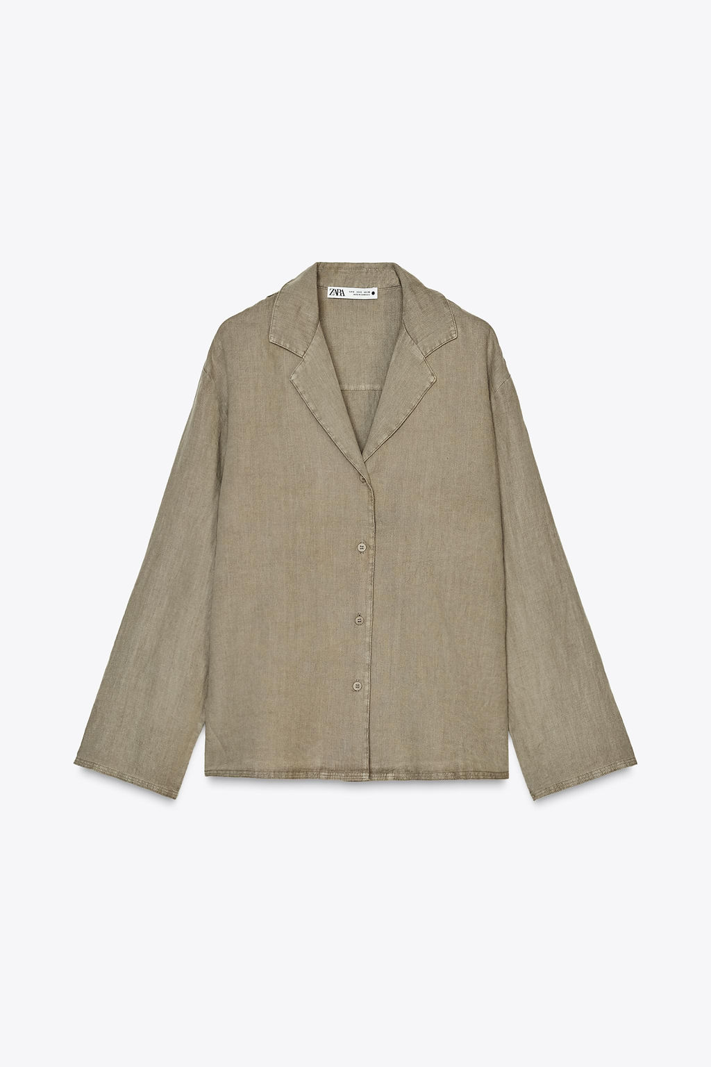 ZW COLLECTION 100% LINEN SHIRT - Zara фото 2