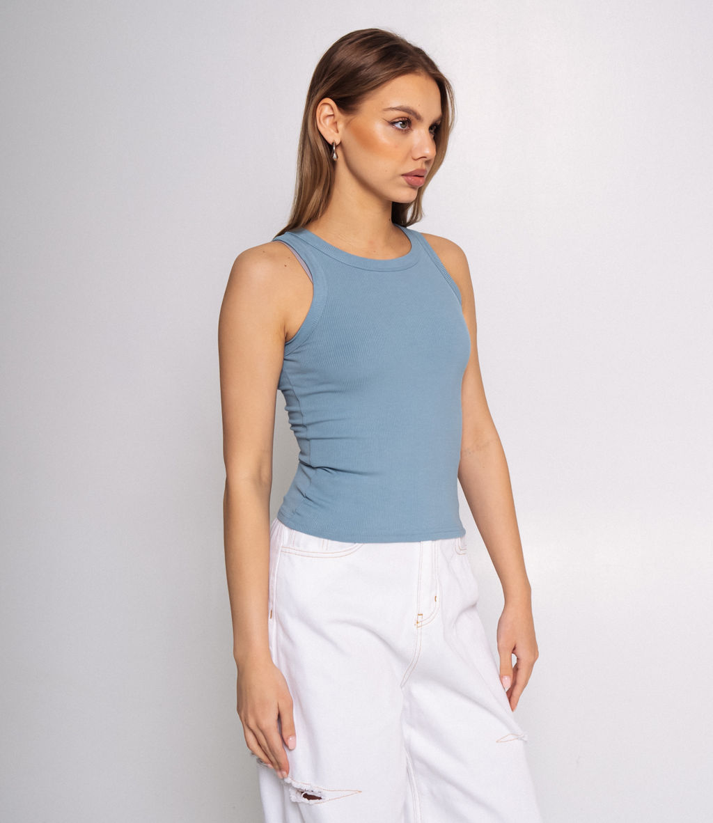 Майка #ОКТ1648, голубой - Dommod фото 2