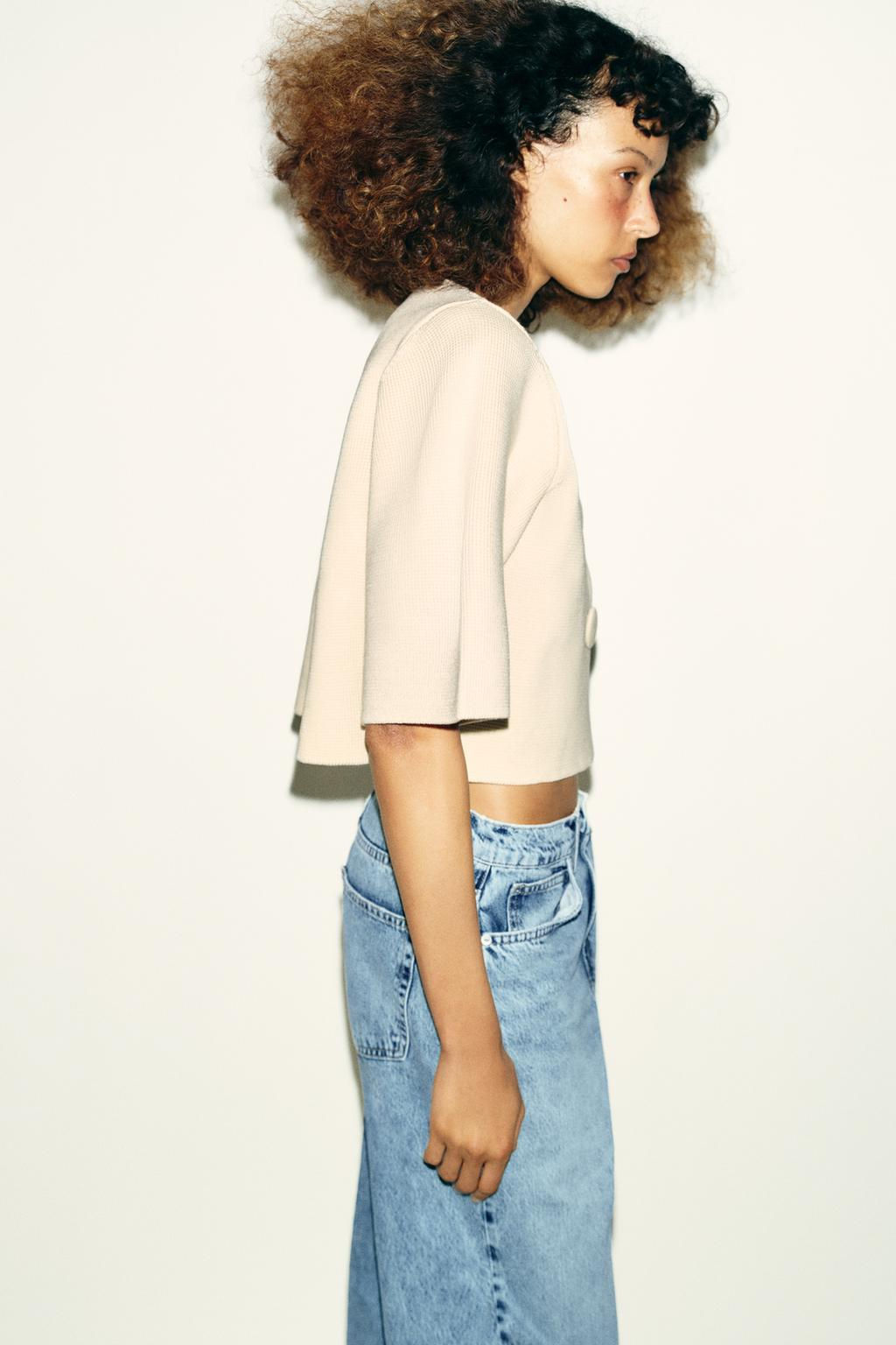 SHORT KNIT CARDIGAN - Zara фото 11