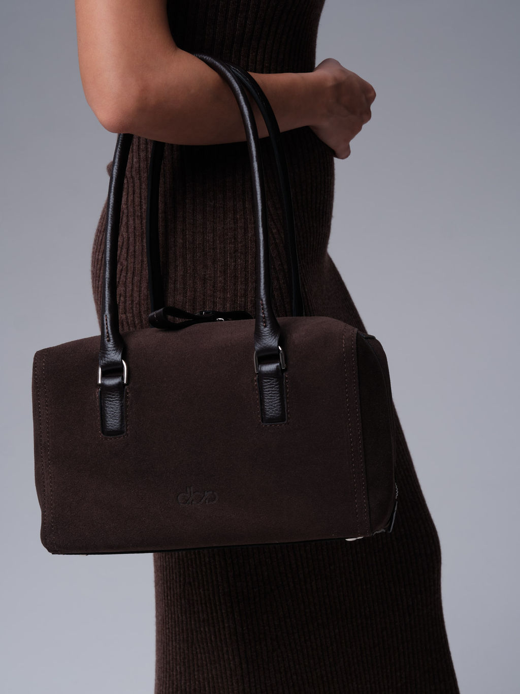 Замшевая сумка Cube DBR 31333 темно-коричневый фото 3