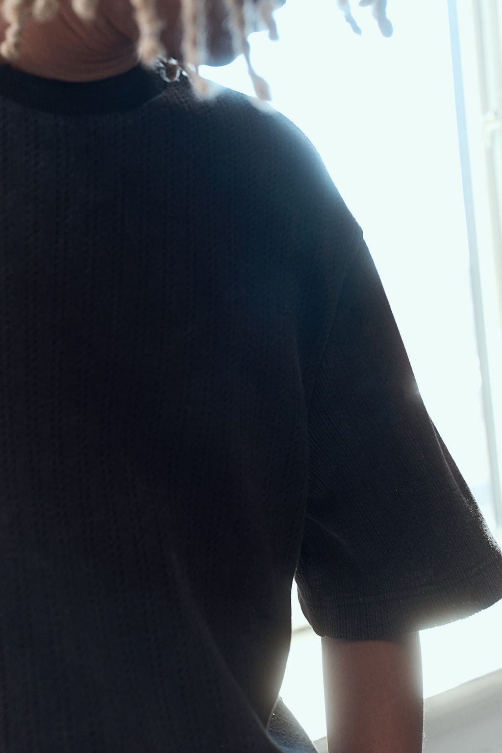 Camiseta en punto pointelle Boxy Fit - H&m фото 3