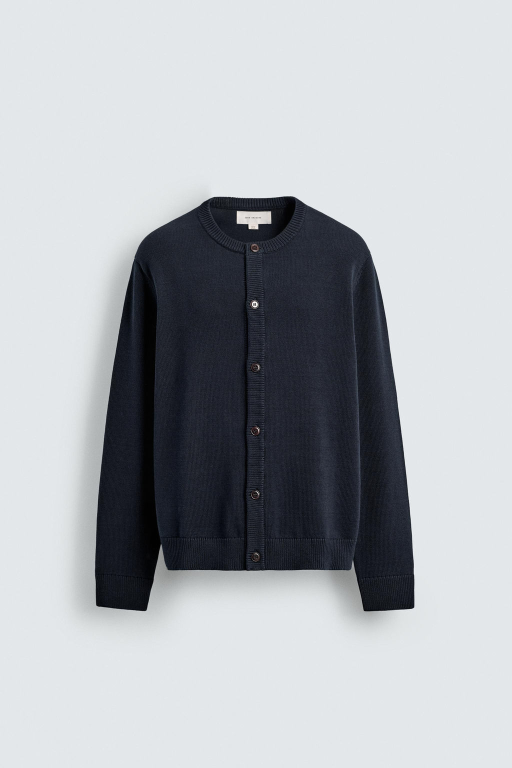 C?RDIGAN REGULAR FIT ALGOD?N / Marino oscuro - Zara фото 7