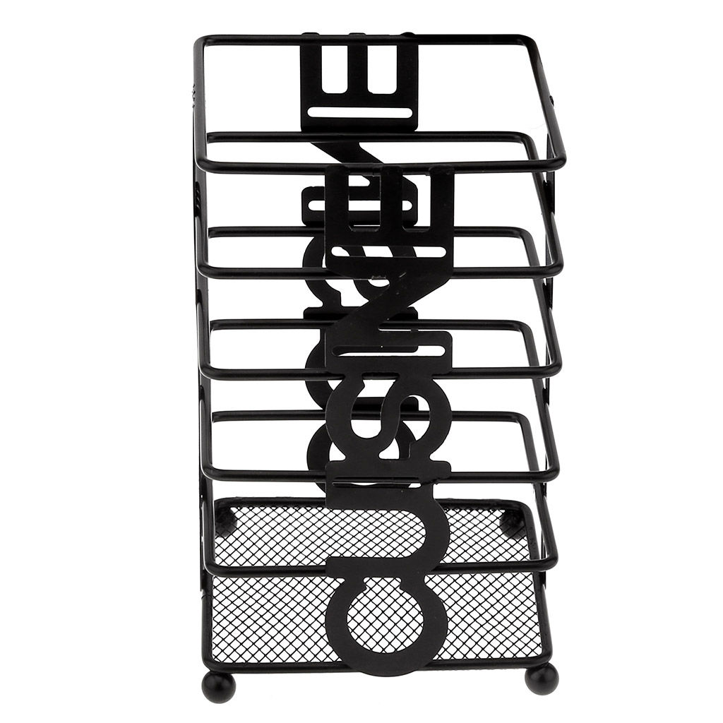 Кухня Подставка металлическая, окрашенная для столовых приборов 10х10см h16,5см, цвет - черный матовый (Китай) - Домашняя мода фото 3