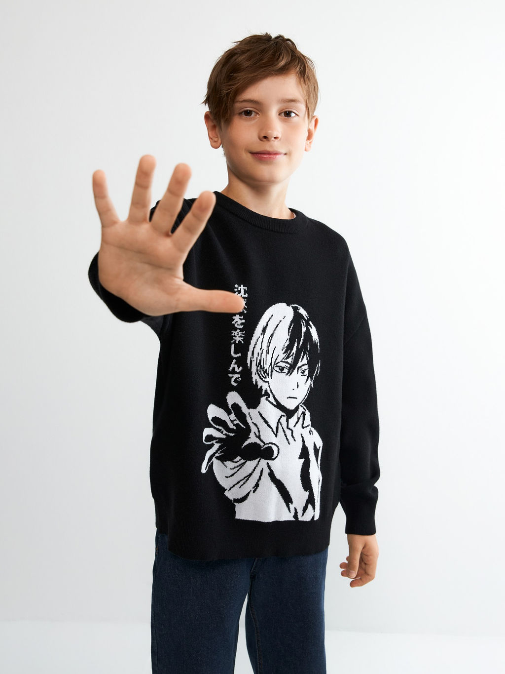 ACOOLA / Джемпер детский для мальчиков Cheto черный  фото 3