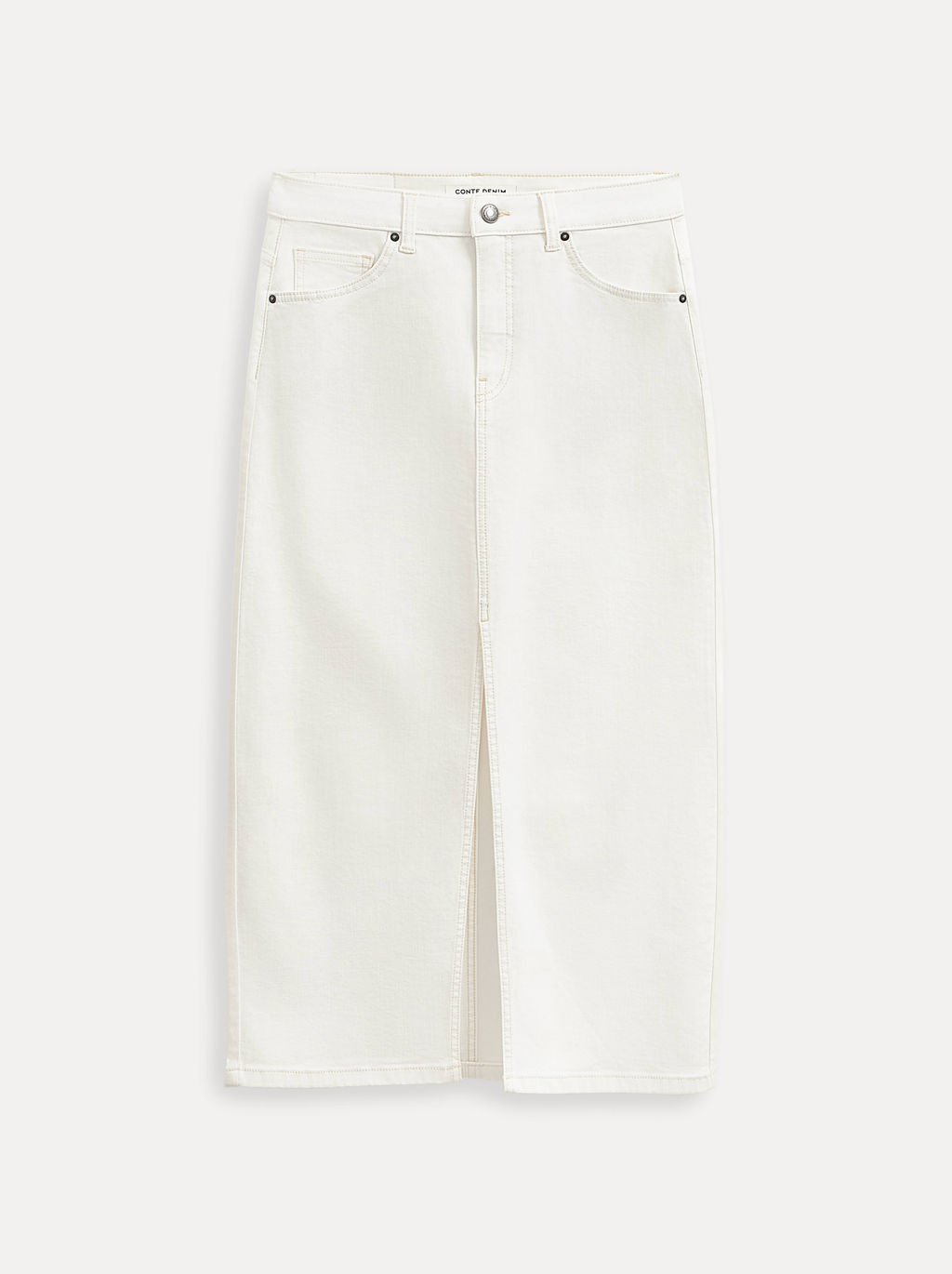 CONTE CON-929 Юбка джинсовая женская off white  фото 9