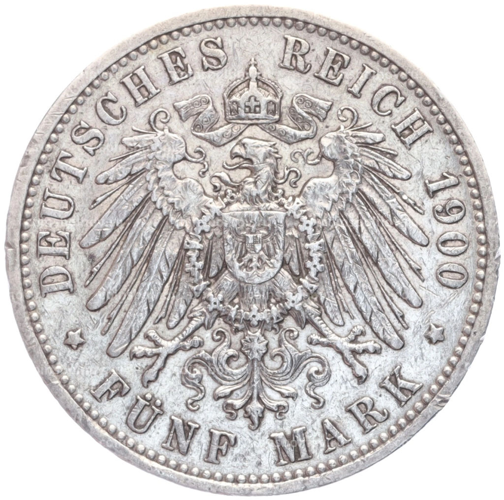 5 марок 1900 года A Германия (Пруссия)