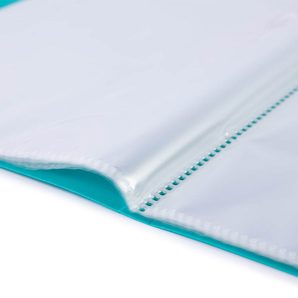 Лео Расти Папка-портфолио дошкольника с файлами 20л. A4 700 мкм 15 мм песок 1 шт. бирюзовый LKP-012