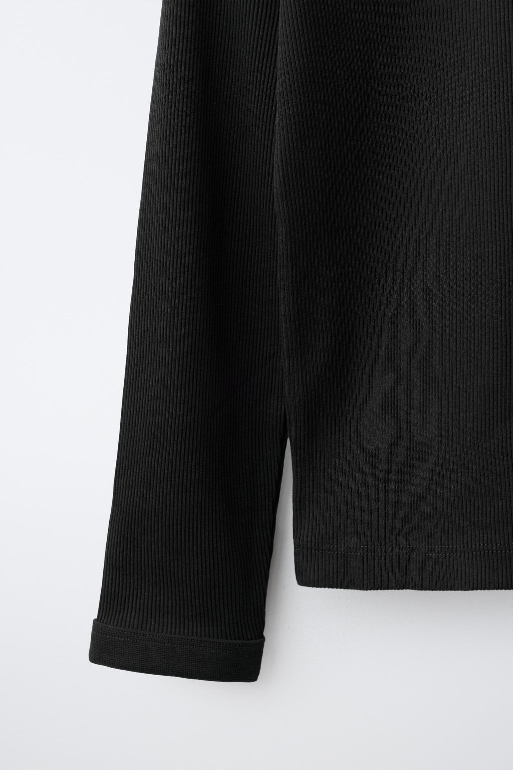 CAMISETA RIB / Negro - Zara фото 4