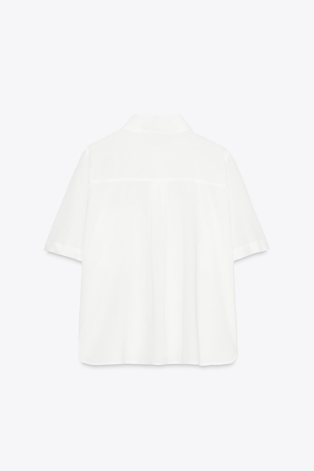SEMI-SHEER COTTON SHIRT - Zara фото 15