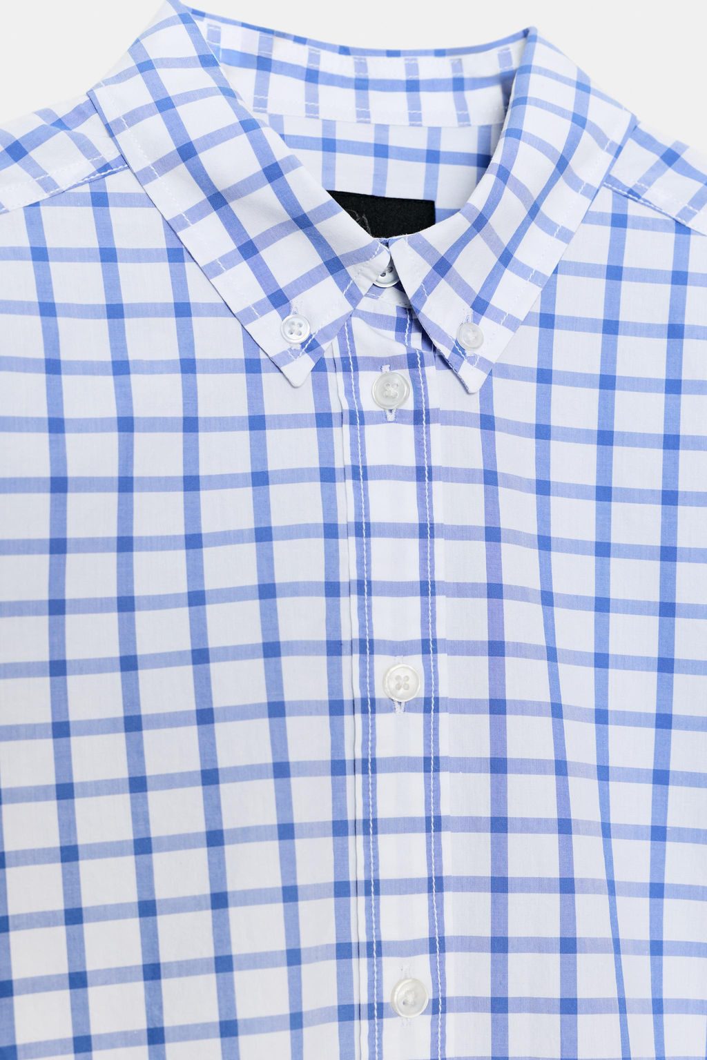 CHECK POPLIN SHIRT - Zara фото 8