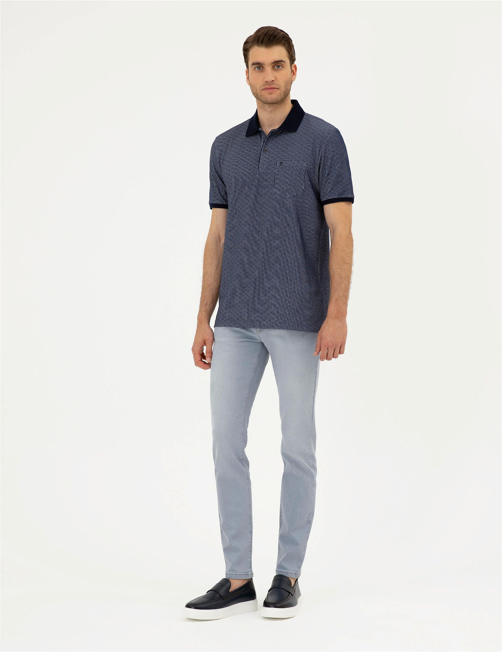A__k Gri Slim Fit Jean Pantolon - Pierre cardin фото 3
