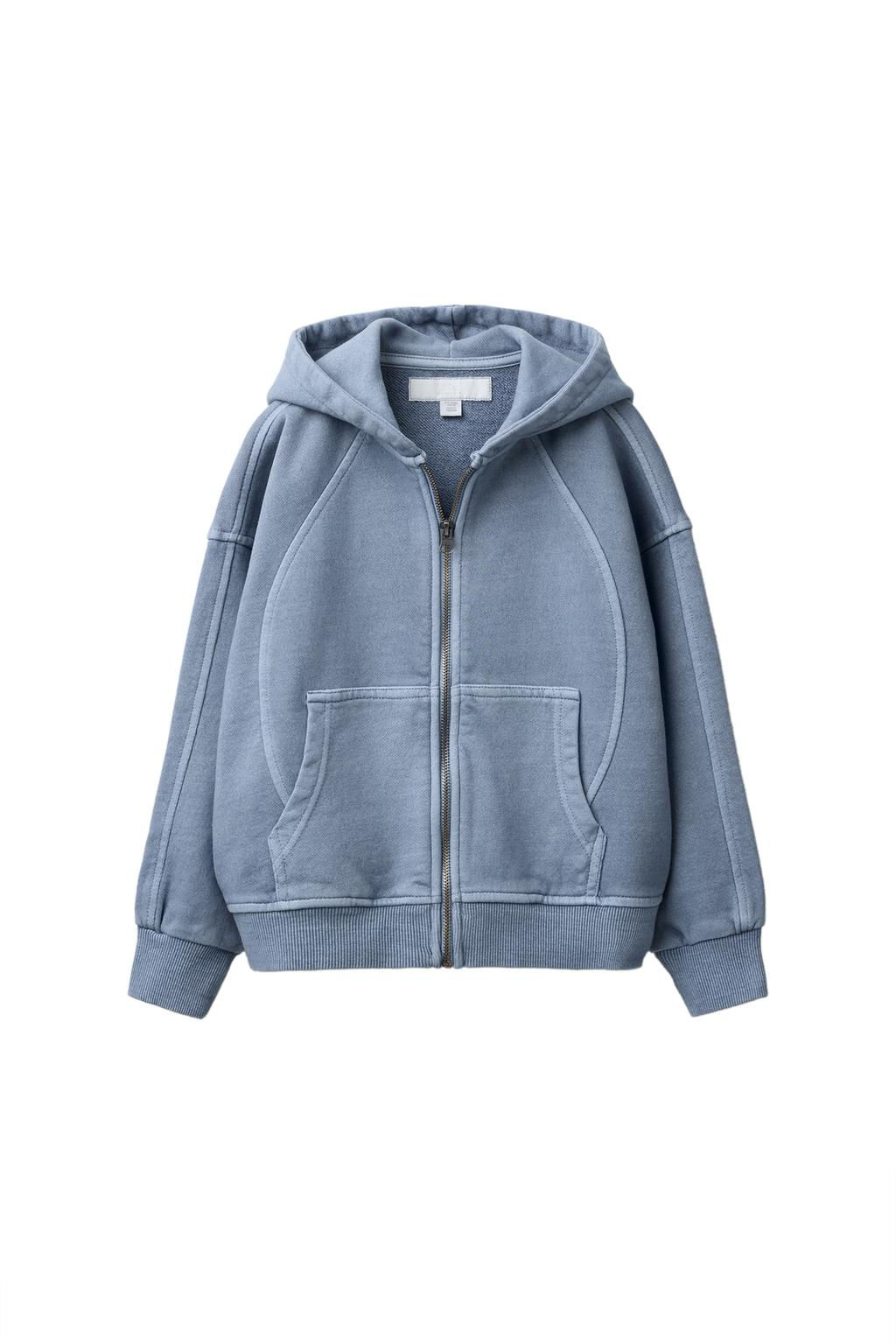 FADED-EFFECT HOODIE - Zara фото 5