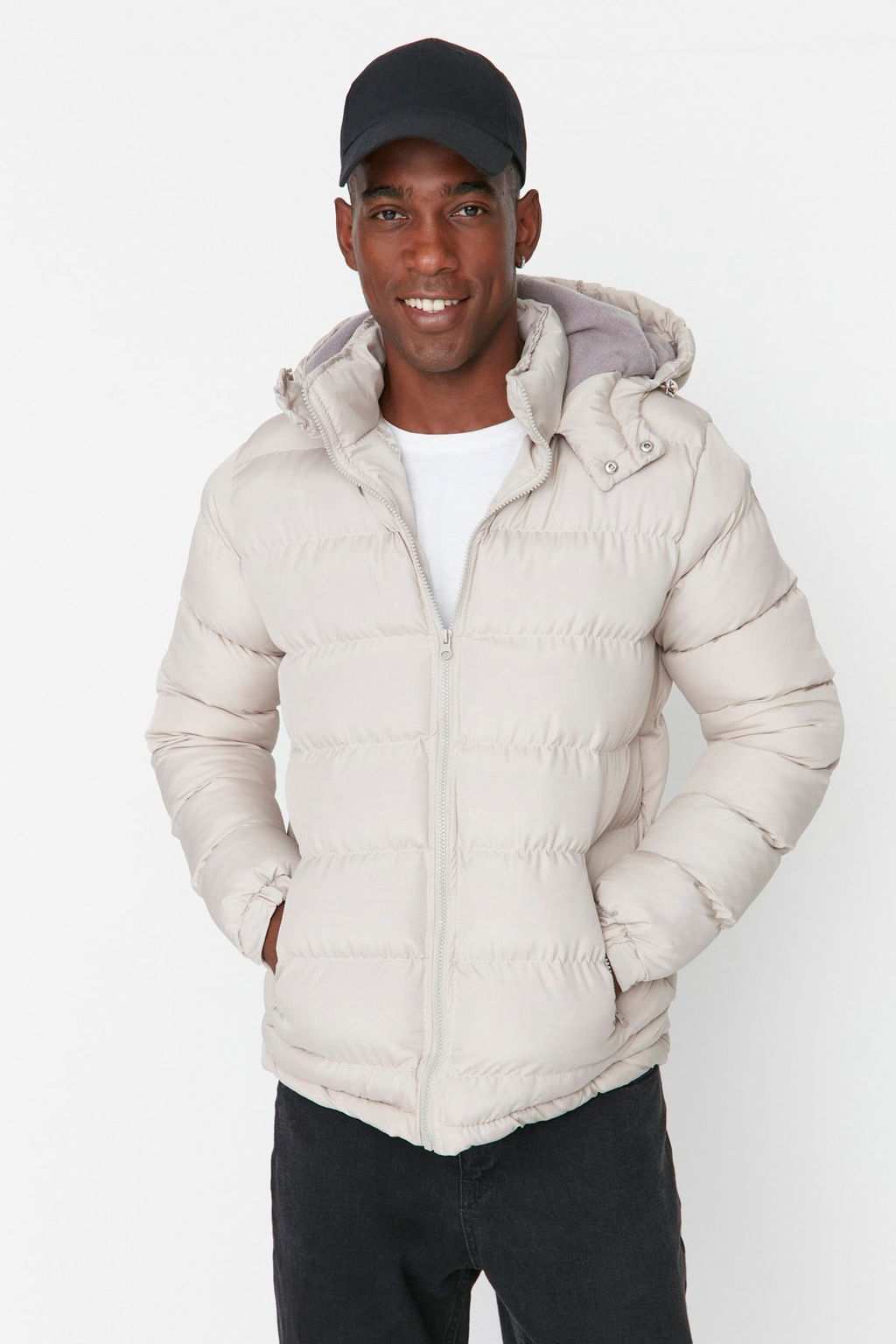 TRENDYOL MAN Haki Regular Fit Ruzgara ve Suya Dayan?kl? Sisme K?sl?k Mont TMNAW22MO0132 - Trendyolmilla фото 5