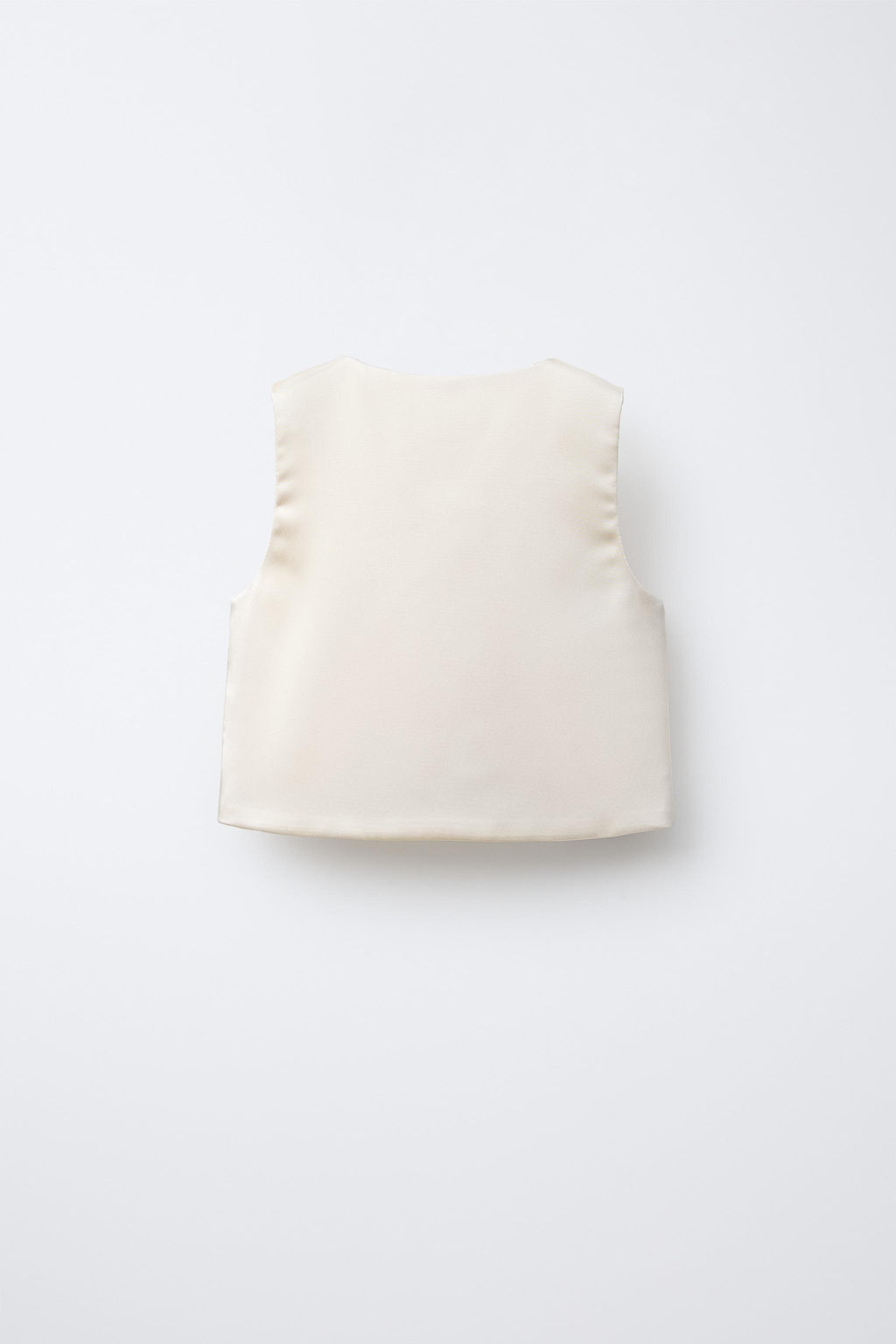 SATIN WAISTCOAT WITH RHINESTONE BUTTONS - Zara фото 2