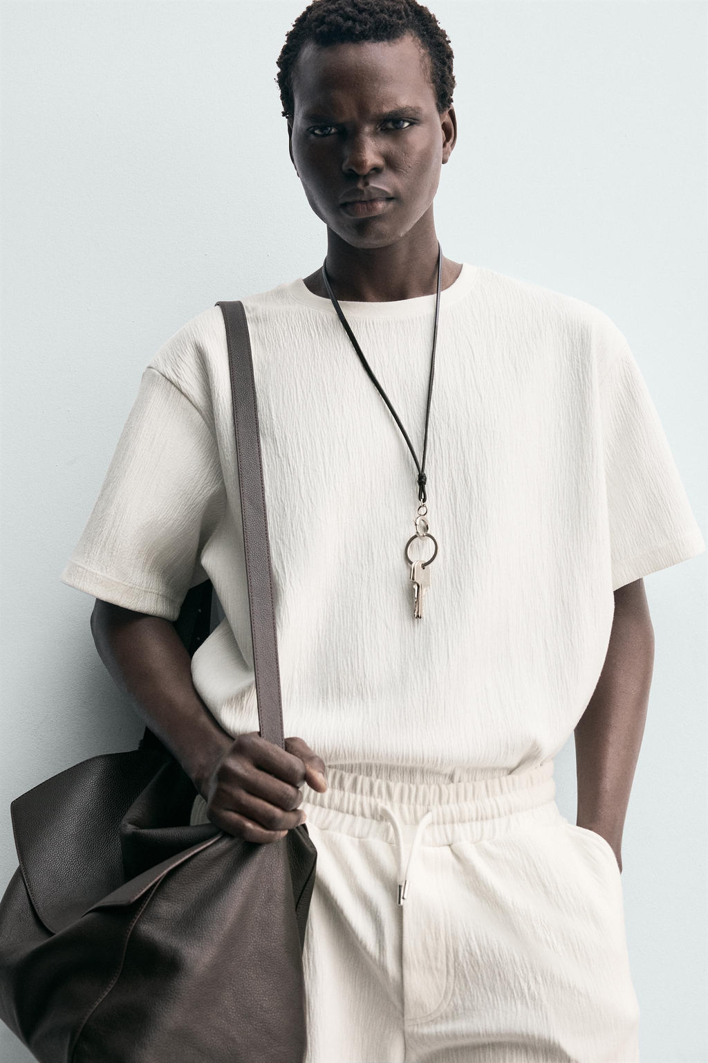 TEXTURED RELAXED FIT T-SHIRT - Zara фото 12