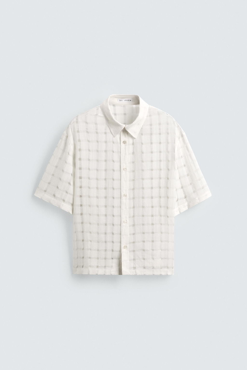 JACQUARD NEEDLE-PUNCH SHIRT - Zara фото 7