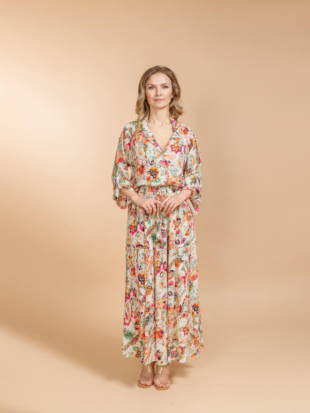 Костюм юбка и блузка (вискоза) №25-301-2 (Лето-2025)