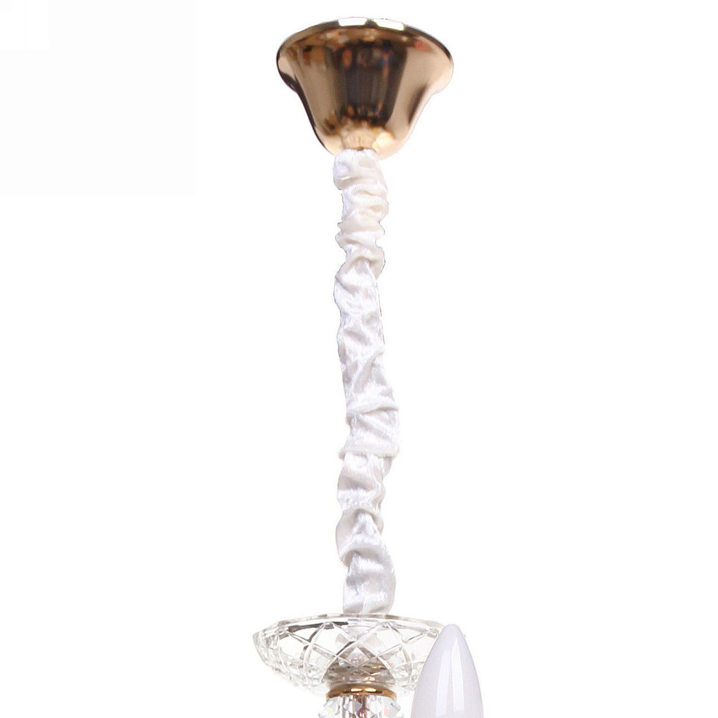 Люстра подвесная в стиле барокко "Aroma" 5*40Вт 25-S806 со стеклянными основаниями