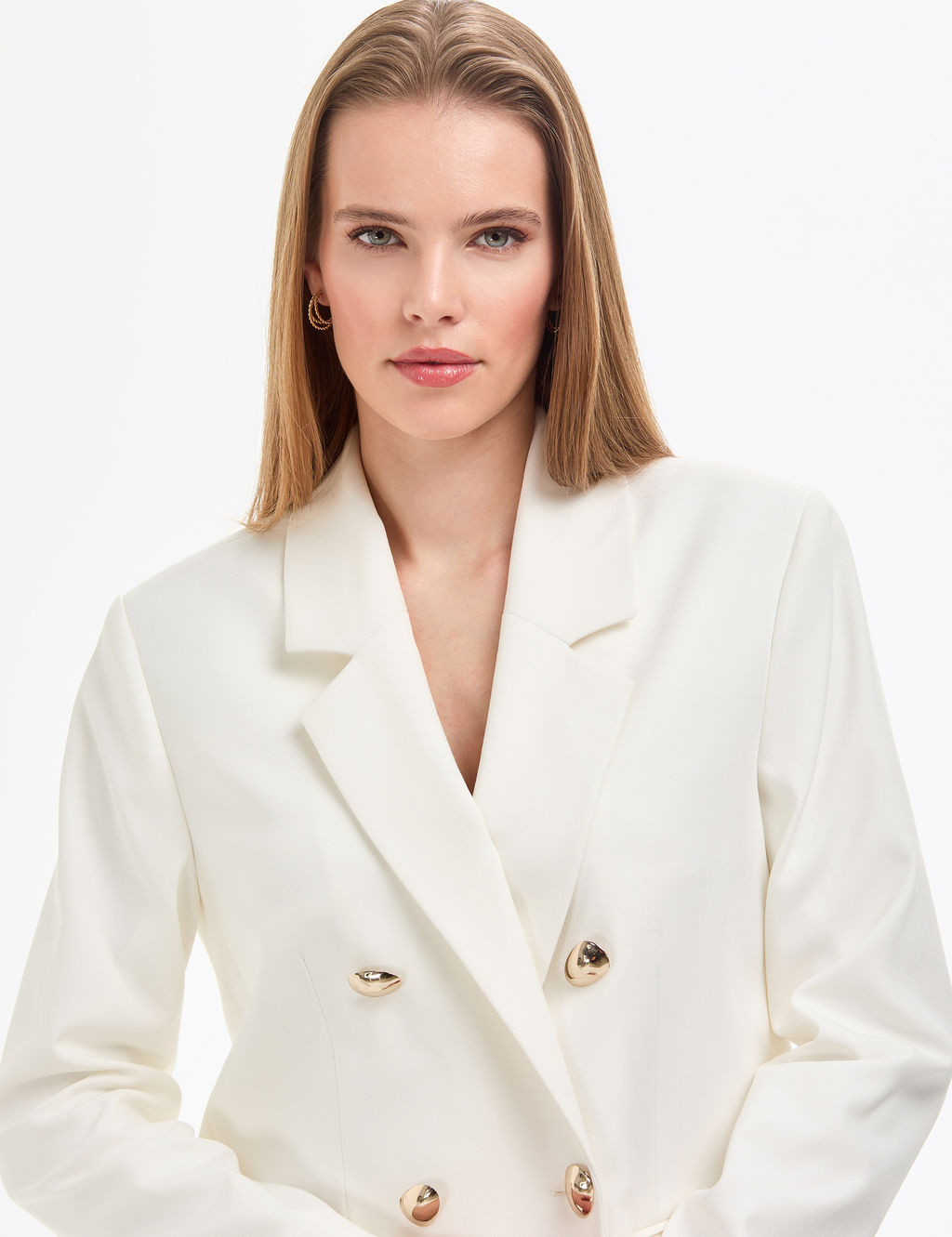 Ekru Comfort Fit Ceket