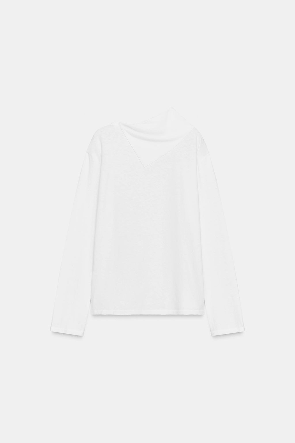 LONG SLEEVE SCARF T-SHIRT - Zara фото 7