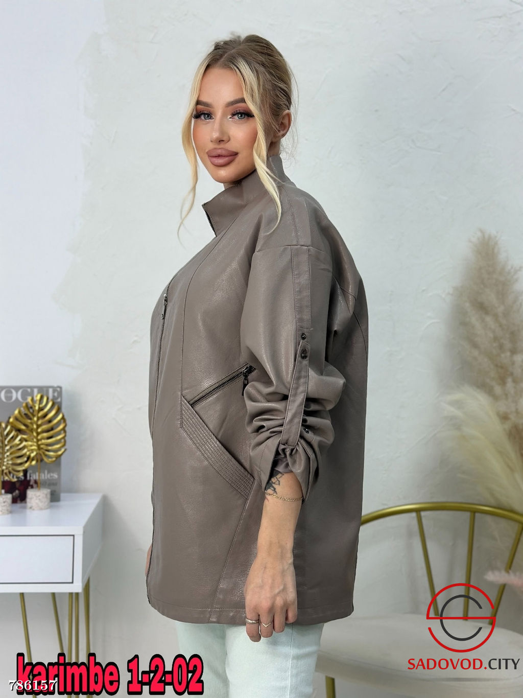 Куртка эко кожа на молнии