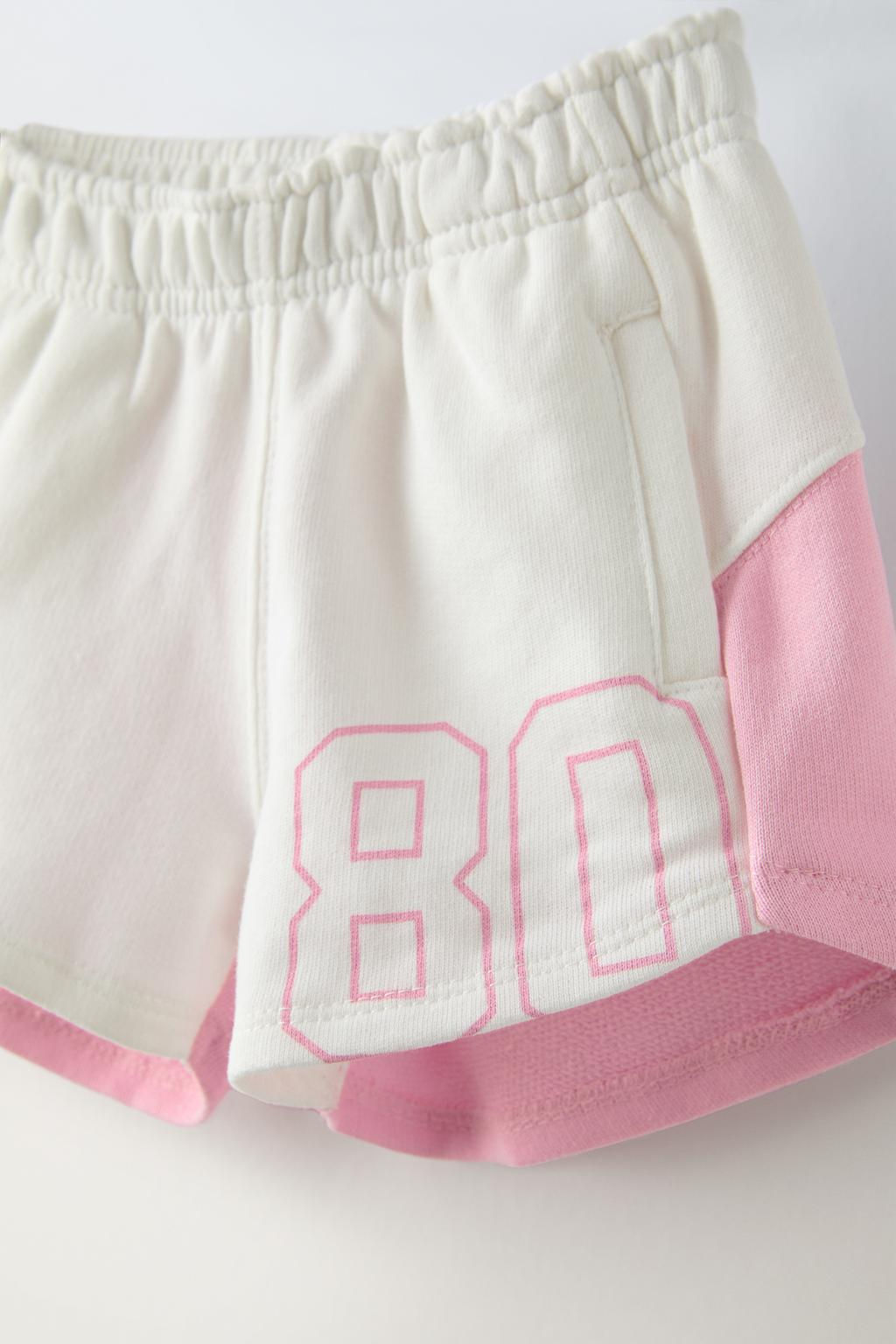COLOUR BLOCK BERMUDA SHORTS WITH SLOGAN - Zara фото 10