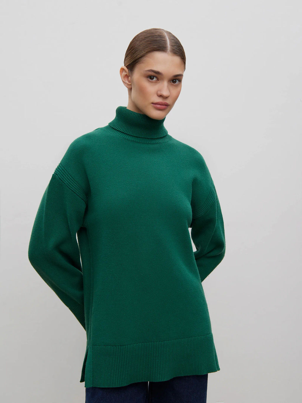 ЕМКА / Свитер с разрезами по бокам - Emka фото 3