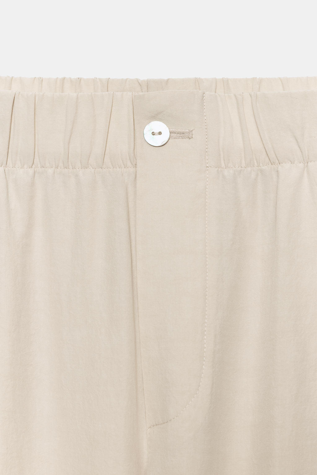PANTAL?N TOBILLERO GOMA / Crudo medio - Zara фото 6