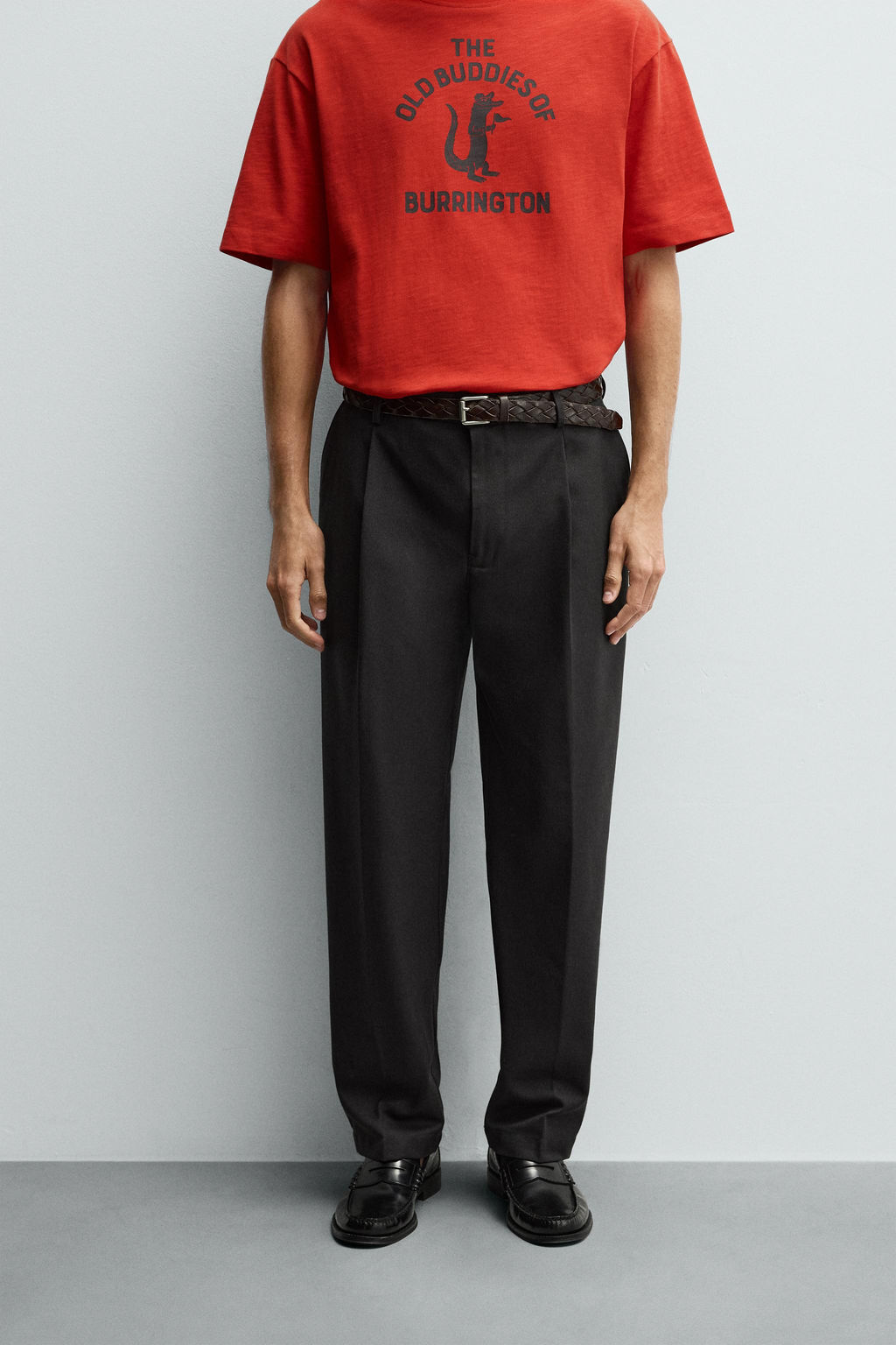 TEXTURED PLEATED TROUSERS - Zara фото 2