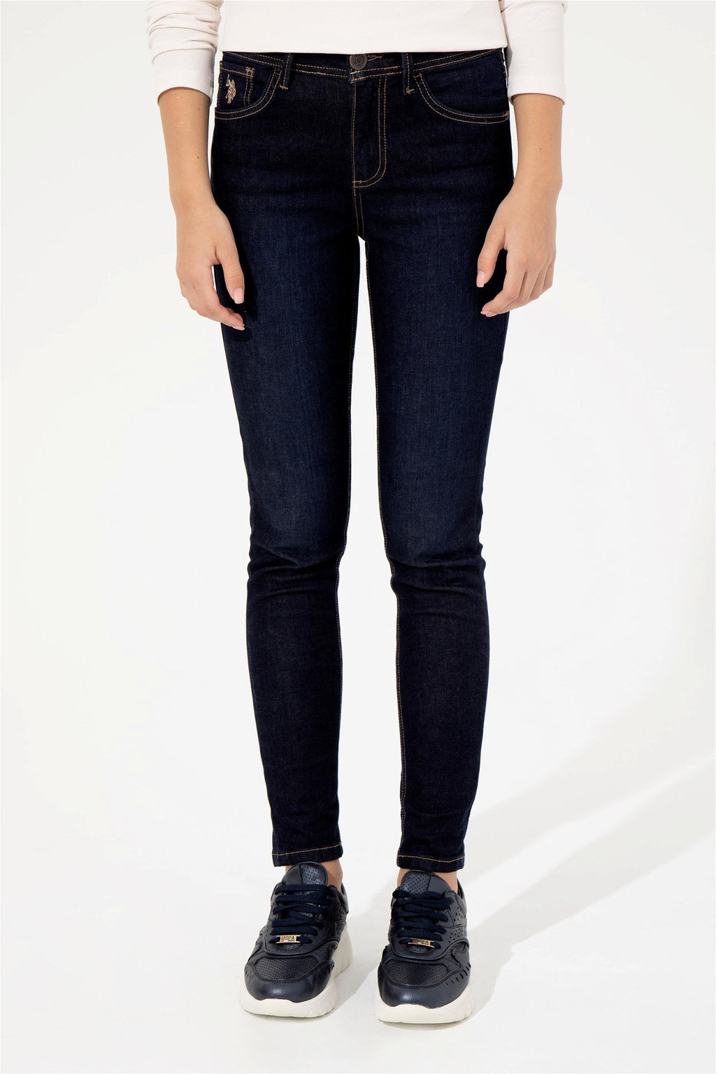 U. S. Polo Assn Женские темно-синие джинсовые брюки - U.s. polo assn фото 9