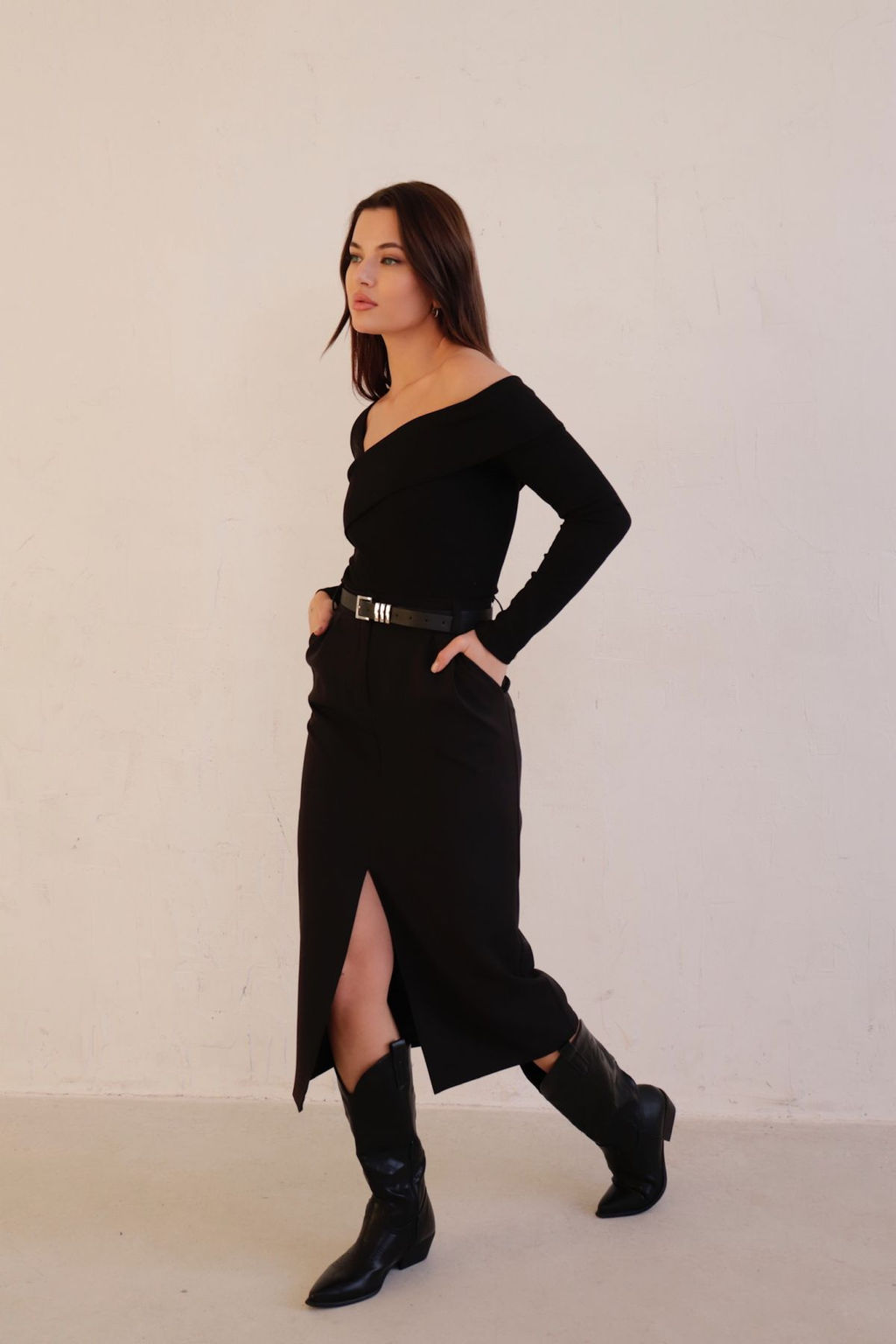 Юбка миди-макси с разрезом спереди - Martichelli фото 101