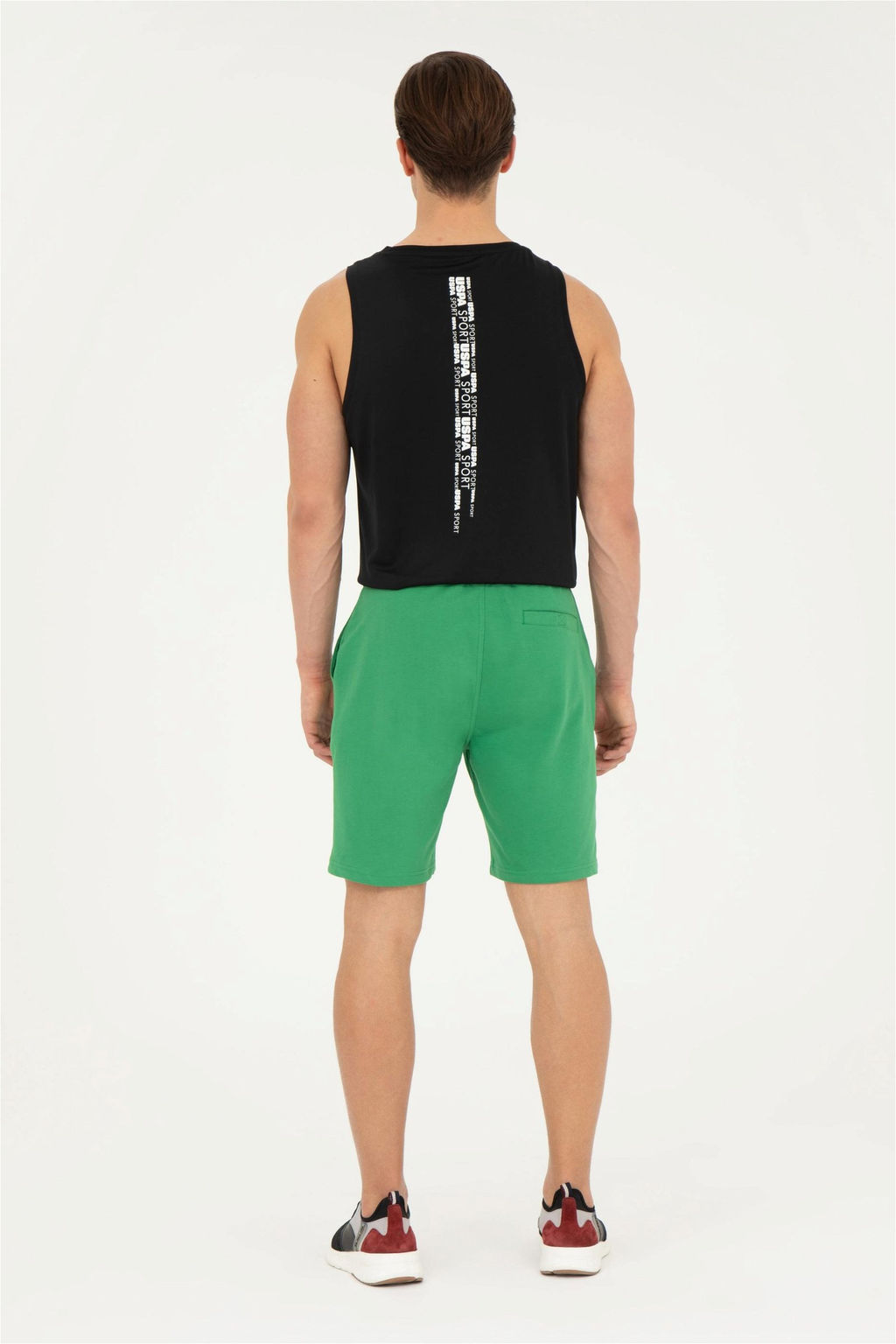 Мужские зеленые трикотажные шорты - U.s. polo assn фото 4