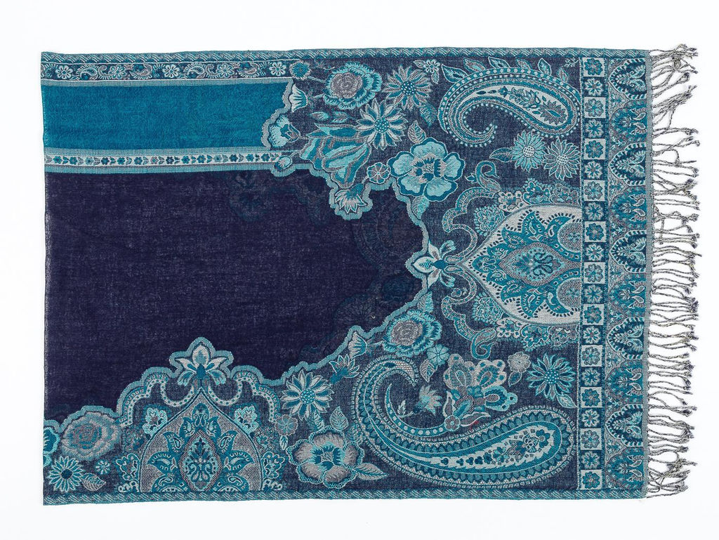 Палантин (шерсть100%)в ассортименте № Тк700/79 - Ганг фото 2